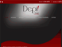 Tablet Screenshot of depilclean.com